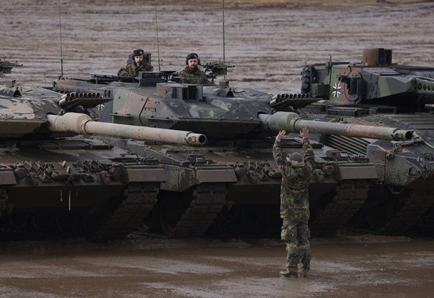 Xe tăng chiến đấu hạng nặng Leopard 2 của Đức. Nguồn: Getty Images/Defense News