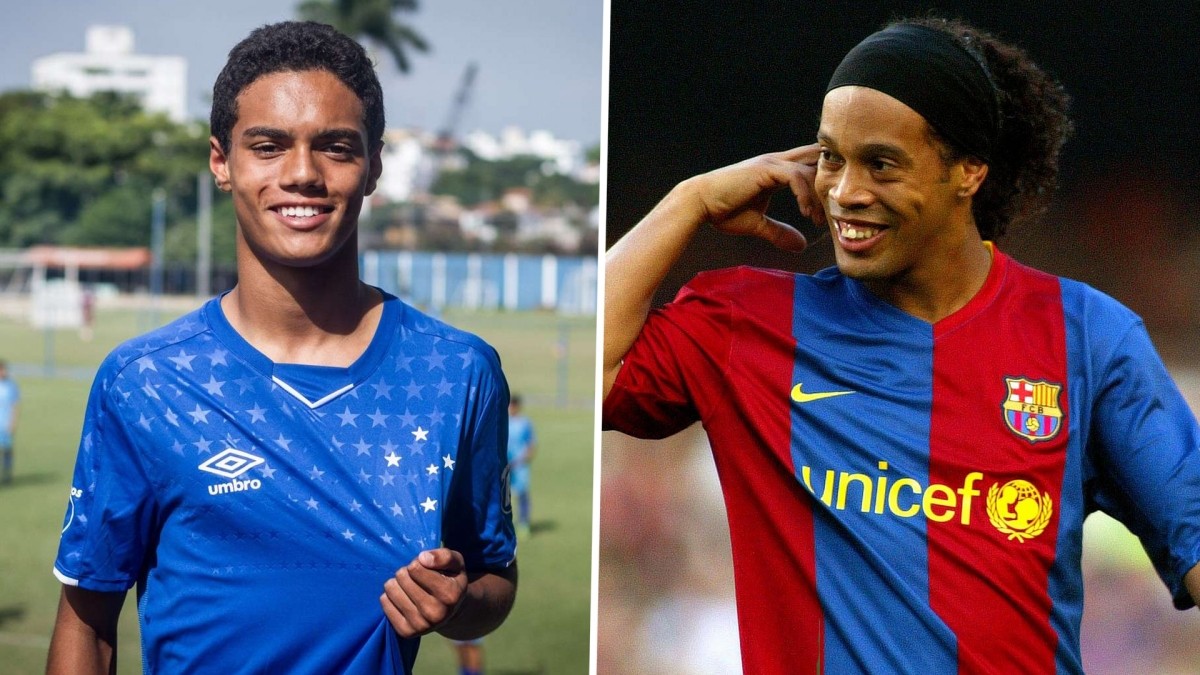 Con trai của Ronaldinho chính thức cập bến Barca. Ảnh: Internet