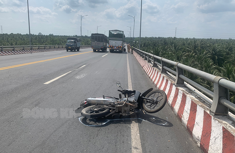 Hiện trường vụ tai nạn giao thông.