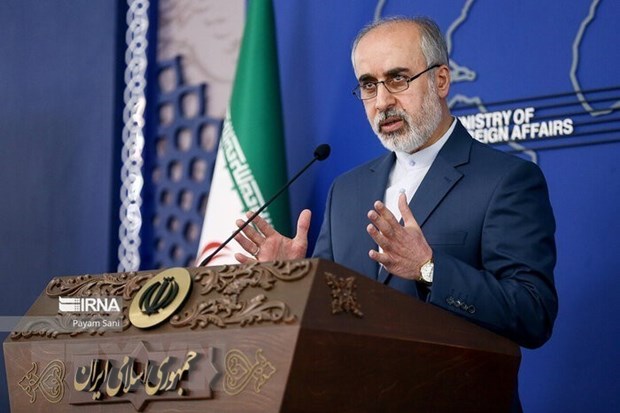 Iran áp đặt trừng phạt đáp trả với 36 cá nhân, thực thể Anh và EU Người phát ngôn Bộ Ngoại giao Iran Nasser Kanaani. Ảnh: IRNA/TTXVN