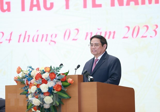 Thủ tướng Phạm Minh Chính phát biểu chỉ đạo hội nghị. Ảnh: Dương Giang/TTXVN