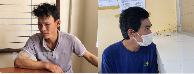 Đối tượng Nguyễn Minh Phước (trái) và Võ Minh Chi (phải).