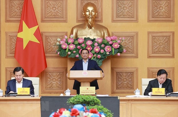 Thủ tướng: Đẩy mạnh hợp tác công tư xây 2 tuyến cao tốc quan trọng Thủ tướng Phạm Minh Chính chủ trì cuộc họp để triển khai phương án đầu tư xây dựng tuyến đường cao tốc Ninh Bình - Nam Định - Thái Bình và Gia Nghĩa (Đắk Nông) - Chơn Thành (Bình Phước). Ảnh: Dương Giang/TTXVN