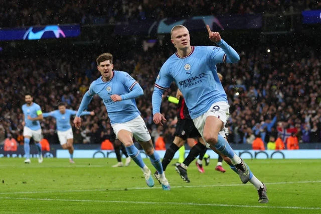 Haaland thi đấu nổi bật ở trận Man City vs RB Leipzig khi ghi tới 5 bàn