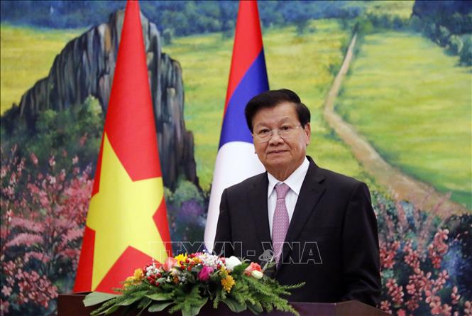 Tổng Bí thư, Chủ tịch nước Lào Thongloun Sisoulith. Ảnh tư liệu: Phạm Kiên/Phóng viên TTXVN tại Lào