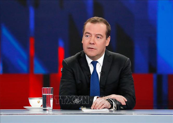 Phó Chủ tịch Hội đồng An ninh LB Nga Dmitry Medvedev. Ảnh: AFP/TTXVN