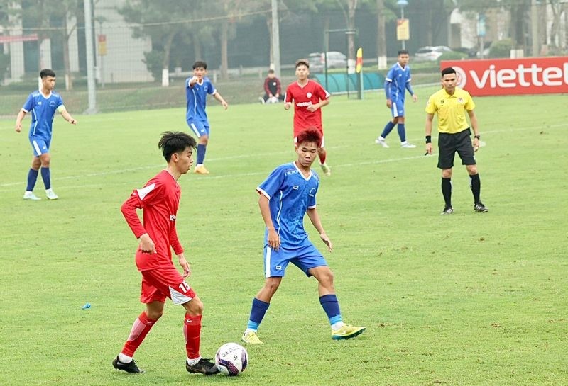 U19 Viettel thắng đậm 7-0 trước Quảng Ngãi (Ảnh: VFF)