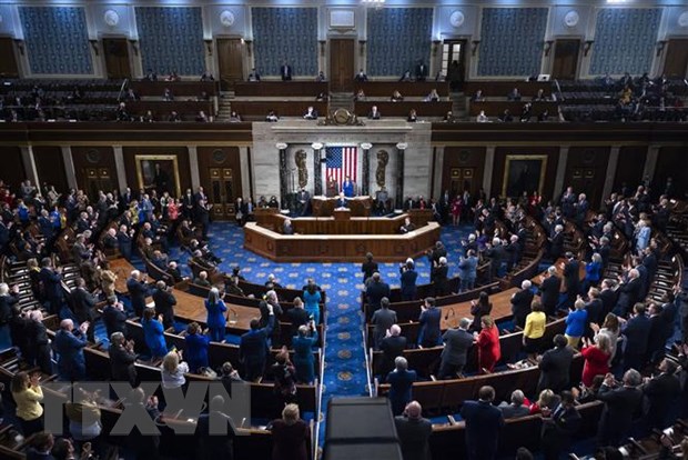 Quang cảnh một phiên họp Quốc hội Mỹ ở Washington, DC. Ảnh: AFP/TTXVN