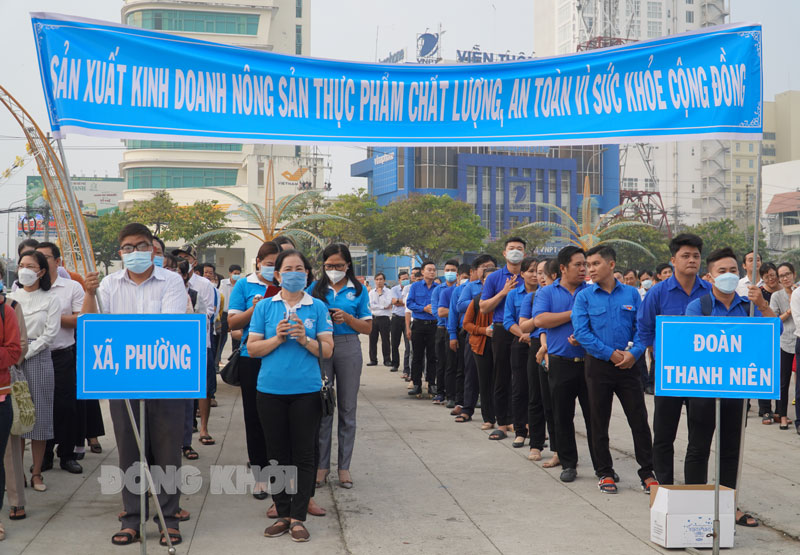 Lực lượng tham gia hưởng ứng tháng hành động vì ATTP