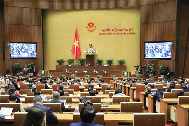 Quang cảnh Kỳ họp bất thường lần thứ 2, Quốc hội khóa XV. Ảnh tư liệu: Minh Đức/TTXVN