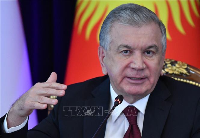 Uzbekistan thông qua sửa đổi hiến pháp Tổng thống Uzbekistan Shavkat Mirziyoyev. Ảnh: AFP/TTXVN
