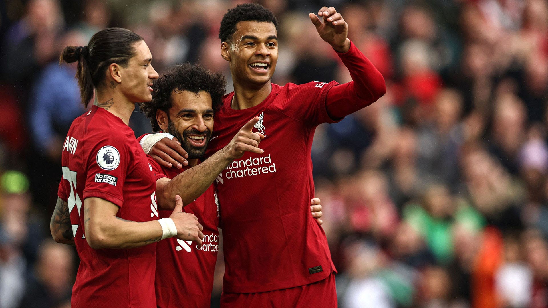 Đánh bại Brentford, Liverpool chỉ còn kém MU 1 điểm Salah tạo ra kỷ lục chưa từng có trong ngày giúp Liverpool tiến sát MU. Nguồn: Internet