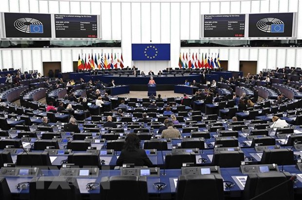 Toàn cảnh một phiên họp Nghị viện châu Âu tại Strasbourg, Pháp. Ảnh: AFP/TTXVN