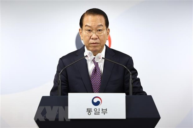 Bộ trưởng Thống nhất Hàn Quốc Kwon Young-se. (Ảnh: Yonhap/TTXVN)