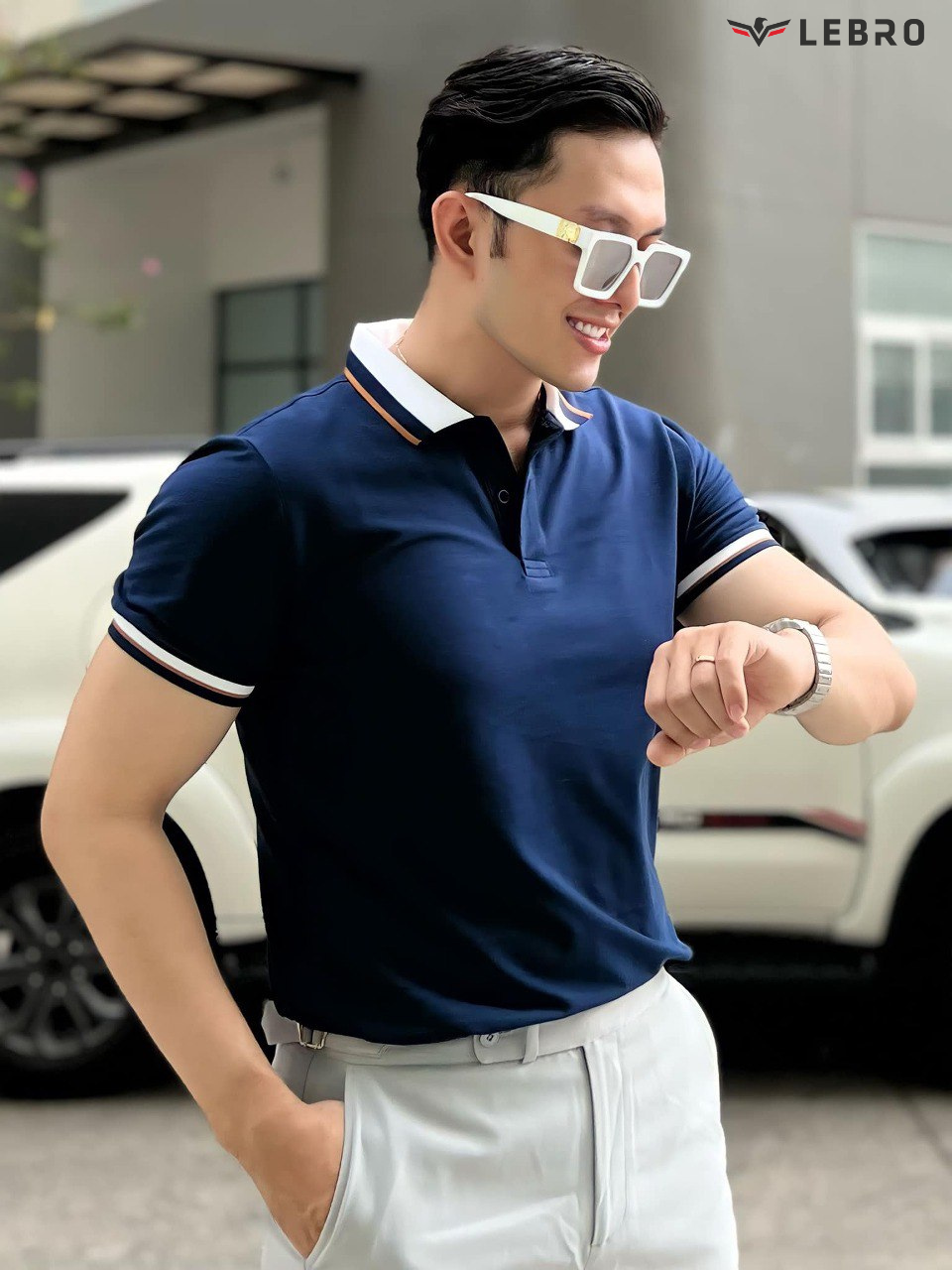 Những xu hướng thời trang công sở với áo polo nam Lebro Áo polo nam Lebro.