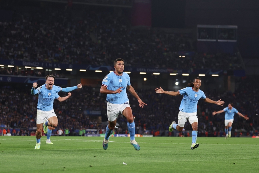 Rodri ghi bàn duy nhất cho Man City.