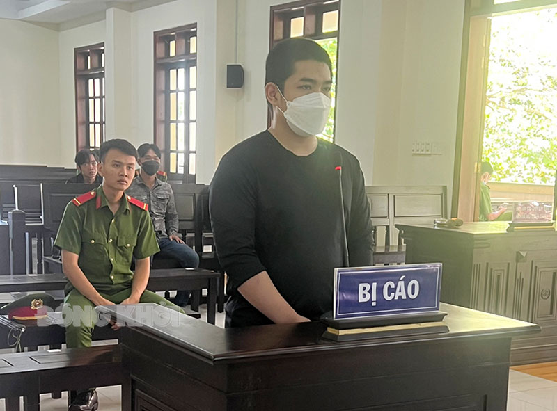 Cảnh giác chiêu lừa sang Campuchia làm “việc nhẹ lương cao” Bị cáo Lê Quốc Khương tại tòa.