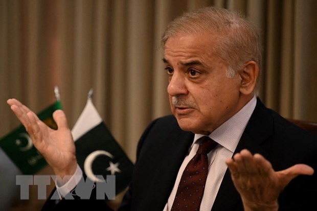 Thủ tướng Pakistan Shehbaz Sharif. (Ảnh: AFP/TTXVN)
