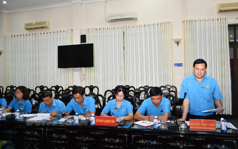 Báo cáo giải trình của Chủ tịch LĐLĐ tỉnh Nguyễn Phúc Linh