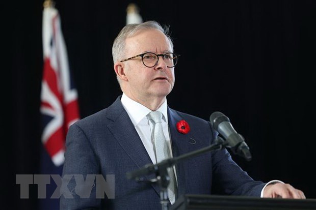 Thủ tướng Australia thông báo về kế hoạch thăm Trung Quốc Thủ tướng Australia Anthony Albanese. (Ảnh: AFP/TTXVN)