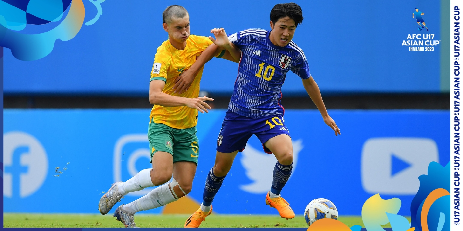 U17 Nhật Bản thị uy sức mạnh của nhà đương kim vô địch (Ảnh: AFC)