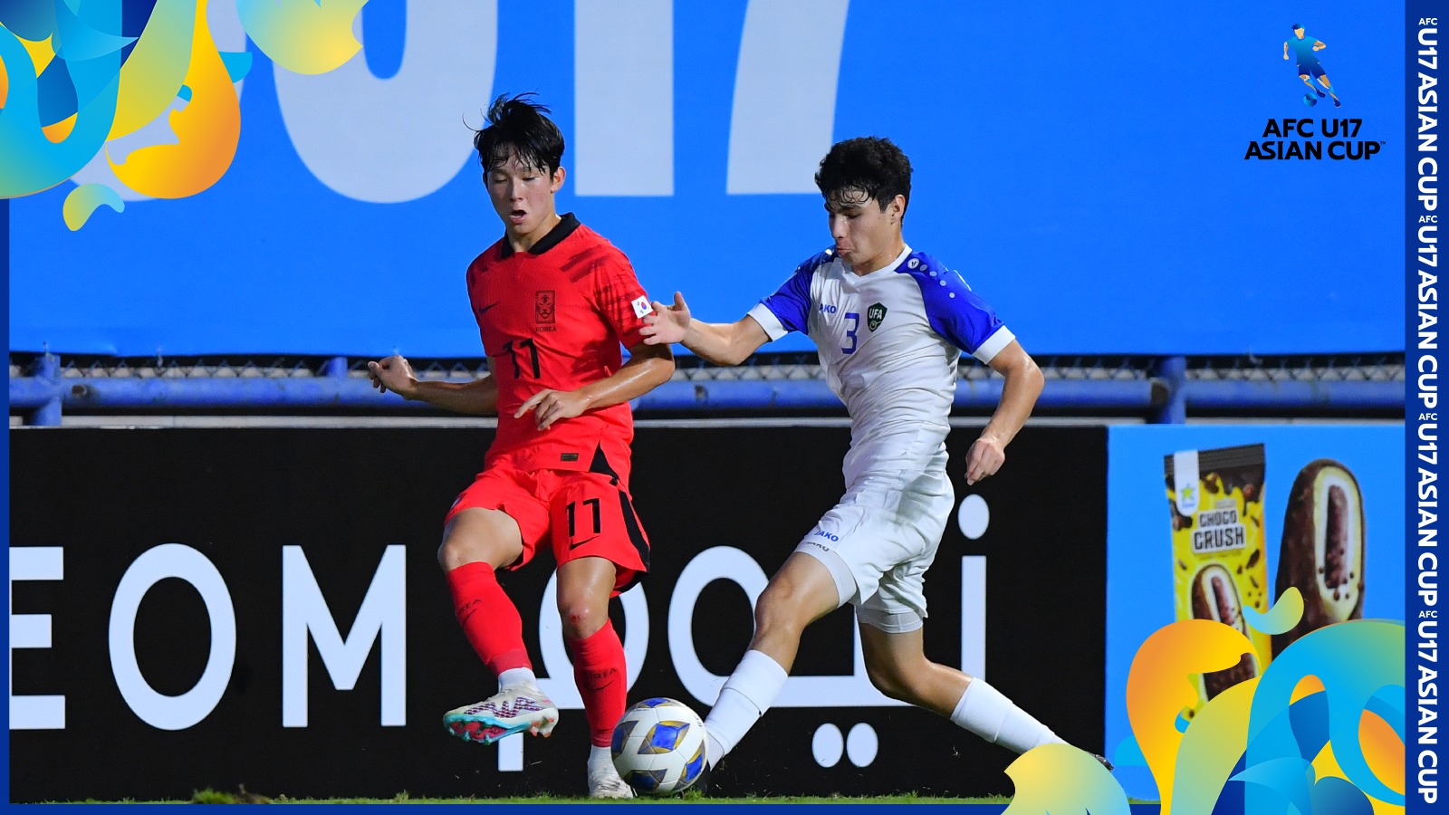 U17 Uzbekistan không thể gây bất ngờ trước Hàn Quốc (Ảnh: AFC)