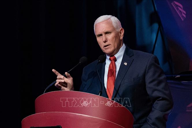 Cựu Phó tổng thống Mỹ Mike Pence. Ảnh: AFP/TTXVN