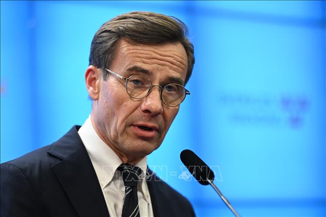 Thủ tướng Thụy Điển Ulf Kristersson. Ảnh tư liệu: AFP/TTXVN