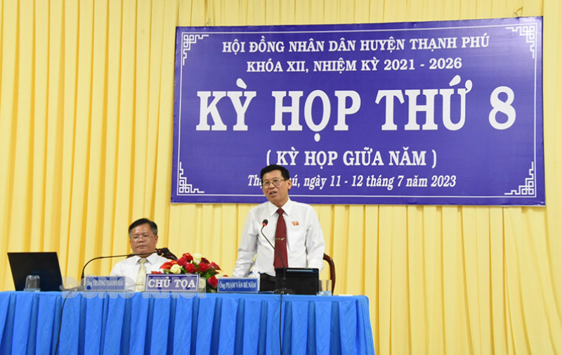 HĐND huyện Thạnh Phú tổ chức kỳ họp giữa năm 2023 ,