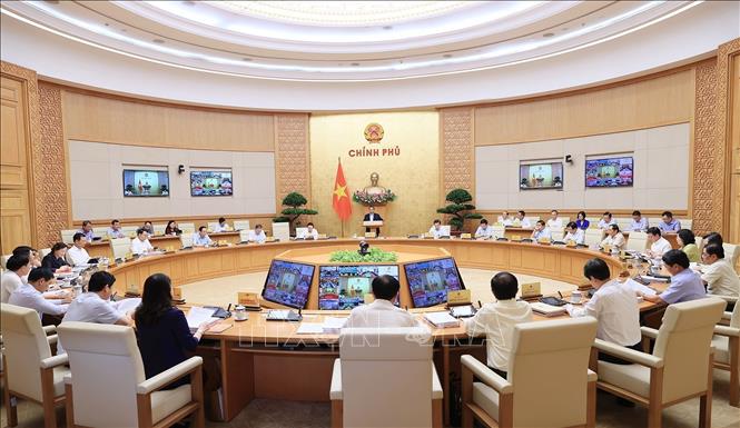 Phiên họp Chính phủ thường kỳ tháng 6-2023.Ảnh: Dương Giang/TTXVN