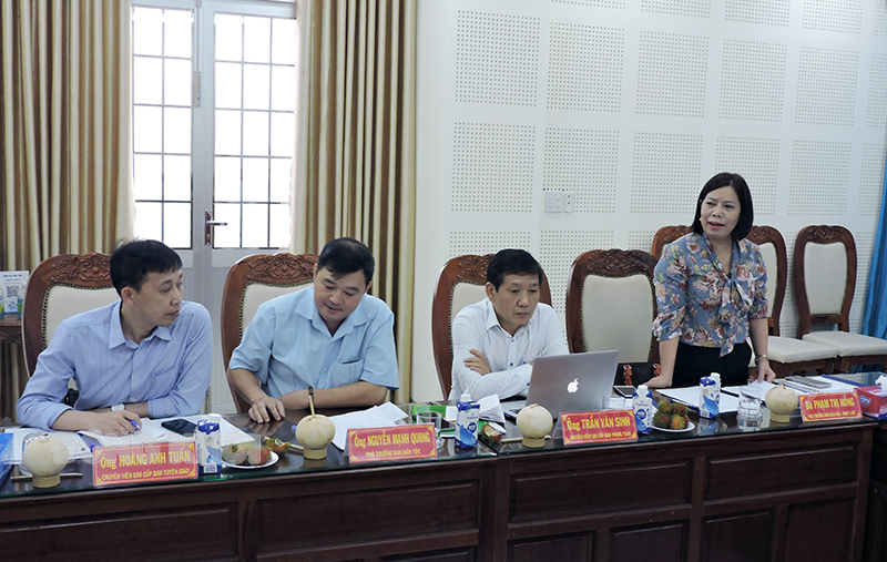 Đại biểu đoàn khảo sát nêu ý kiến.