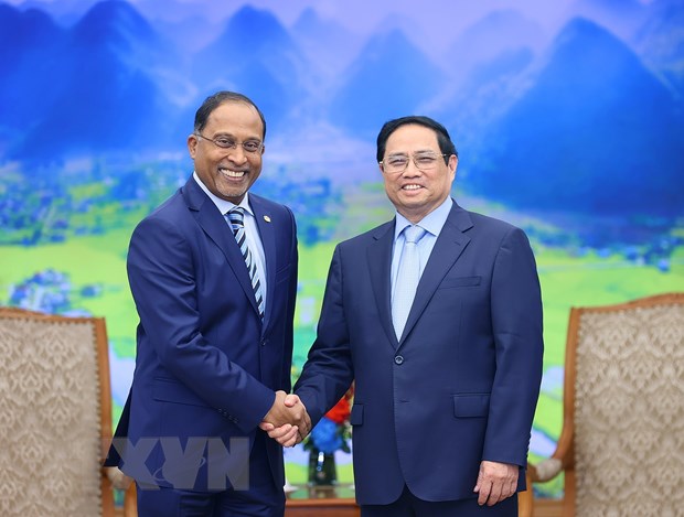 Thủ tướng Phạm Minh Chính tiếp Bộ trưởng Ngoại giao Malaysia Thủ tướng Phạm Minh Chính tiếp Bộ trưởng Ngoại giao Malaysia Zambry Abdul Kadir. Ảnh: Dương Giang/TTXVN