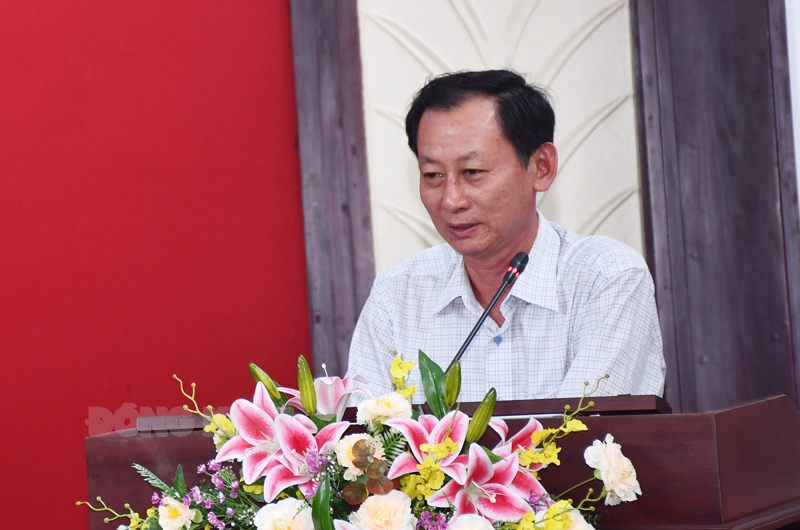 Triển khai nhiệm vụ, giải pháp về an toàn giao thông 6 tháng cuối năm Phó chủ tịch UBND tỉnh Nguyễn Minh Cảnh phát biểu kết luận hội nghị.