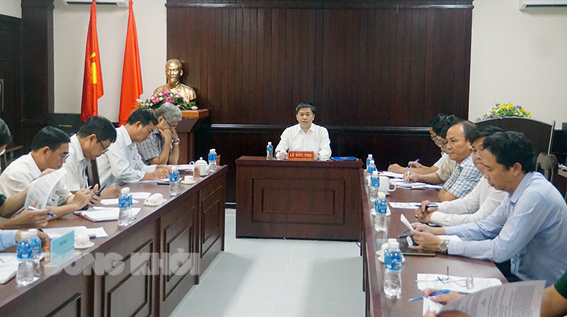 Các đại biểu tham dự tại điểm cầu Bến Tre.