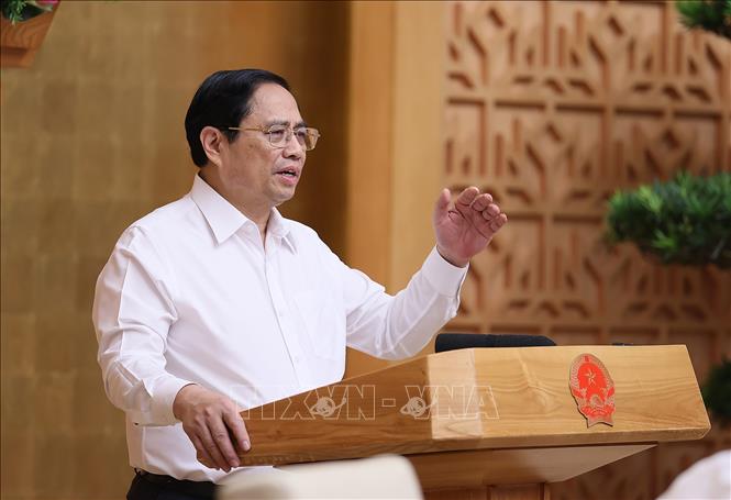 Thủ tướng chủ trì phiên họp Chính phủ chuyên đề xây dựng pháp luật tháng 7 Thủ tướng Phạm Minh Chính chủ trì Phiên họp Chính phủ chuyên đề về xây dựng pháp luật tháng 7-2023. Ảnh: Dương Giang/TTXVN