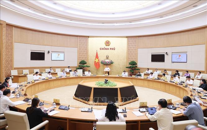 Thủ tướng chủ trì phiên họp Chính phủ chuyên đề xây dựng pháp luật tháng 7 Phiên họp Chính phủ chuyên đề về xây dựng pháp luật tháng 7-2023. Ảnh: Dương Giang/TTXVN