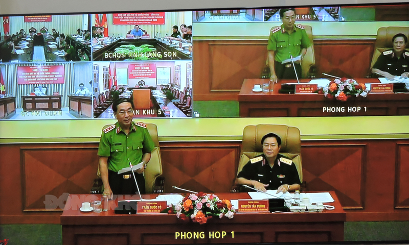 Giao ban trực tuyến giữa Bộ Quốc phòng - Bộ Công an về thực hiện Nghị định 03/2019/NĐ-CP của Chính phủ Chủ trì gợi ý thảo luận tại điểm cầu Trung ương.