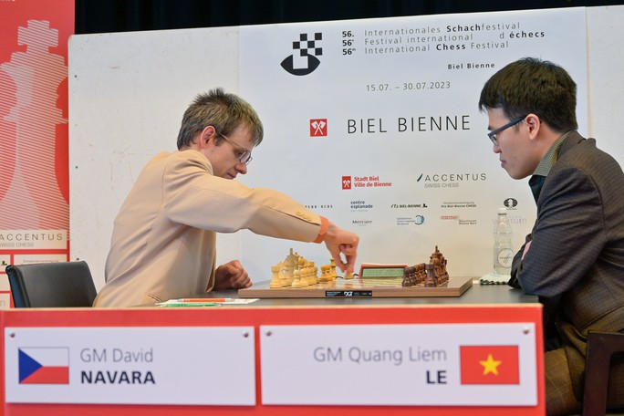 Lê Quang Liêm bị David Navara cầm hòa ở lượt trận cuối Biel Grandmaster 2023