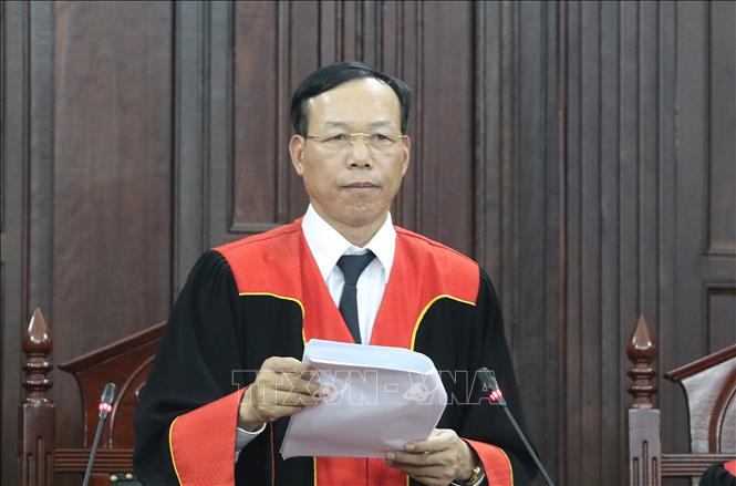 Phó chánh án Toà án nhân dân Tối cao Nguyễn Trí Tuệ. Ảnh: Dương Giang/TTXVN