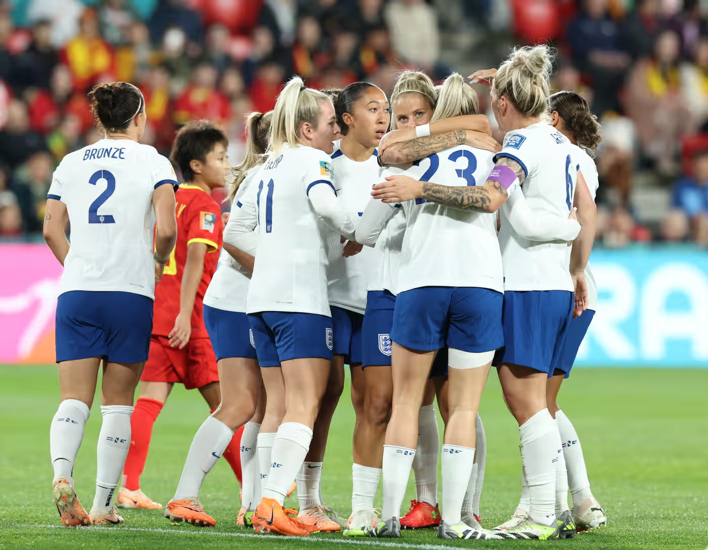 Anh chính thức giành vé vào vòng 1/8 World Cup nữ 2023 (Ảnh: Xinhua)