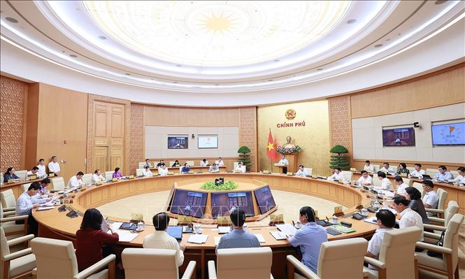 Phiên họp Chính phủ thường kỳ tháng 7-2023. Ảnh: Dương Giang/TTXVN