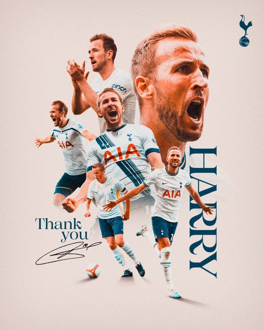 Harry Kane chính thức chia tay Tottenham. Ảnh: THFC.