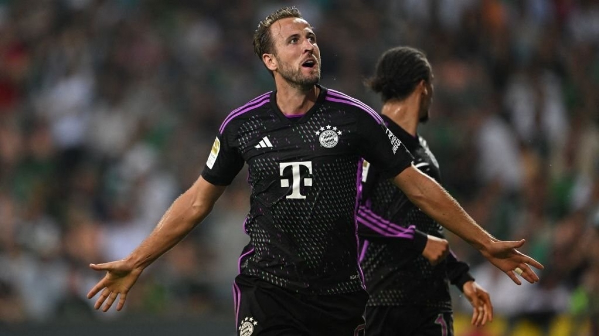 Bayern thắng đậm Werder Bremen Kane ghi bàn đầu tiên cho Bayern Munich. Ảnh: Getty