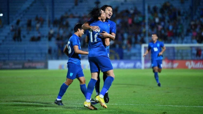 Thái Lan  vào bán kết U23 Đông Nam Á 2023  U23 Thái Lan vào bán kết với ngôi nhất bảng A.