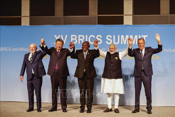 Đại diện các nước thuộc BRICS. Ảnh: AFP/TTXVN