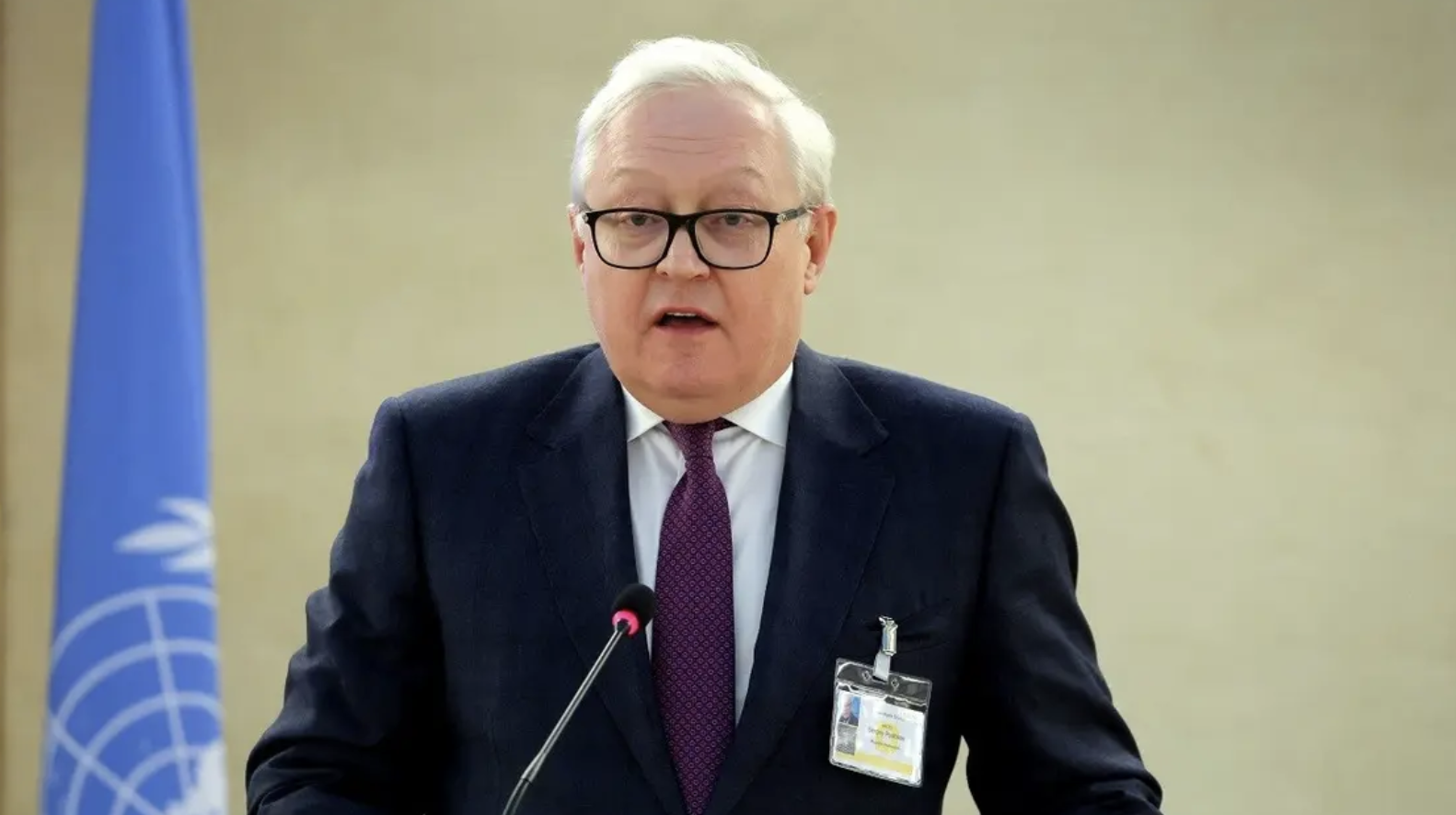 Thứ trưởng Ngoại giao Nga Sergei Ryabkov tham dự Hội đồng Nhân quyền tại Liên hợp quốc ở Geneva, Thụy Sĩ, vào ngày 2-3-2023. Ảnh tư liệu: Reuters