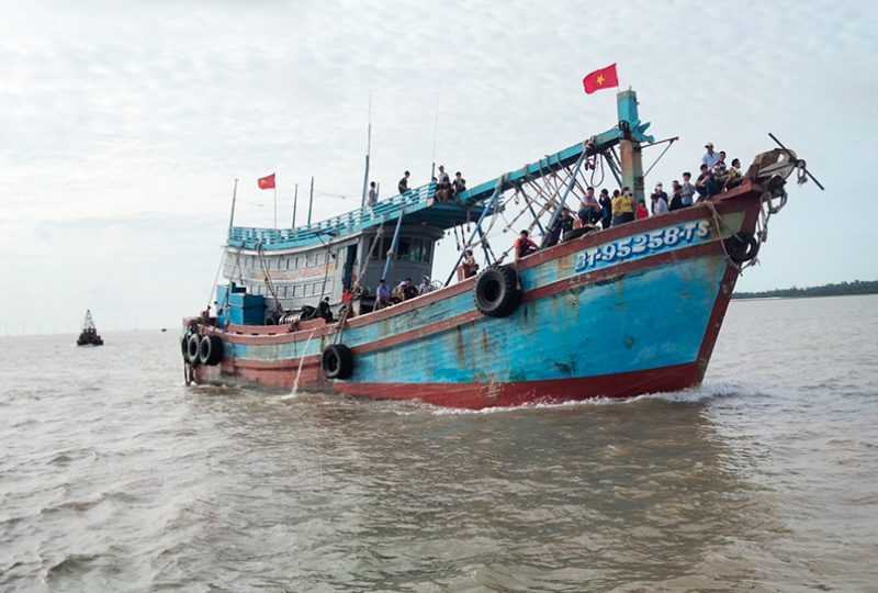 Hoạt động khai thác thủy sản của huyện tiếp tục phát triển.