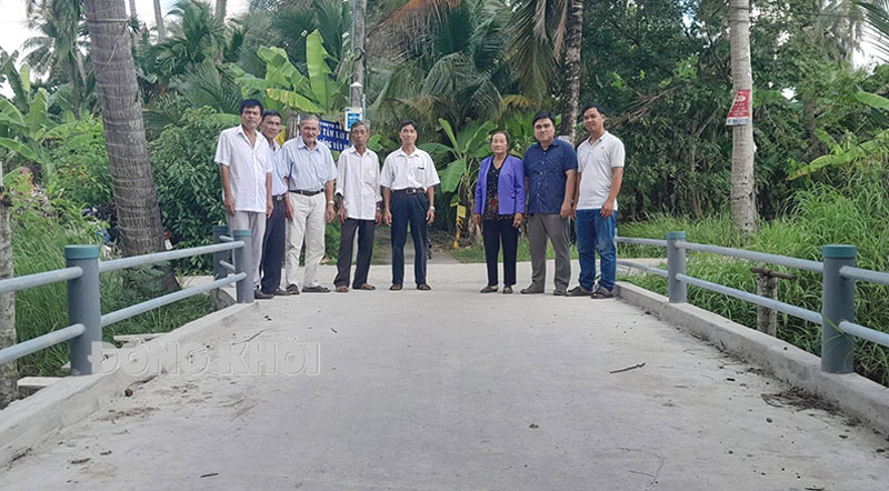 Tân Thạch thi đua hoàn thành các tiêu chí xã nông thôn mới Cầu nông thôn liên Tổ 5 - 6, ấp Tân Phong Ngoại, xã Tân Thạch (Châu Thành).