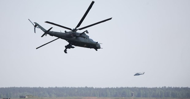 Belarus cáo buộc một máy bay trực thăng quân sự của Ba Lan đã vi phạm không phận nước này. (Nguồn: X)