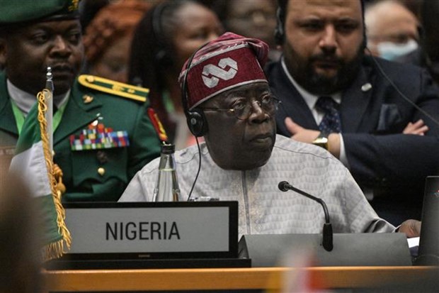 Tổng thống Nigeria Bola Tinubu tham dự hội nghị ở Nairobi (Kenya), ngày 16-7-2023. Ảnh: AFP/TTXVN